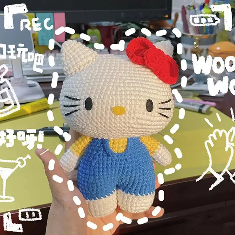 👜 Hello Kitty Cozy Yarn Keychain Charm Hello Kitty Store