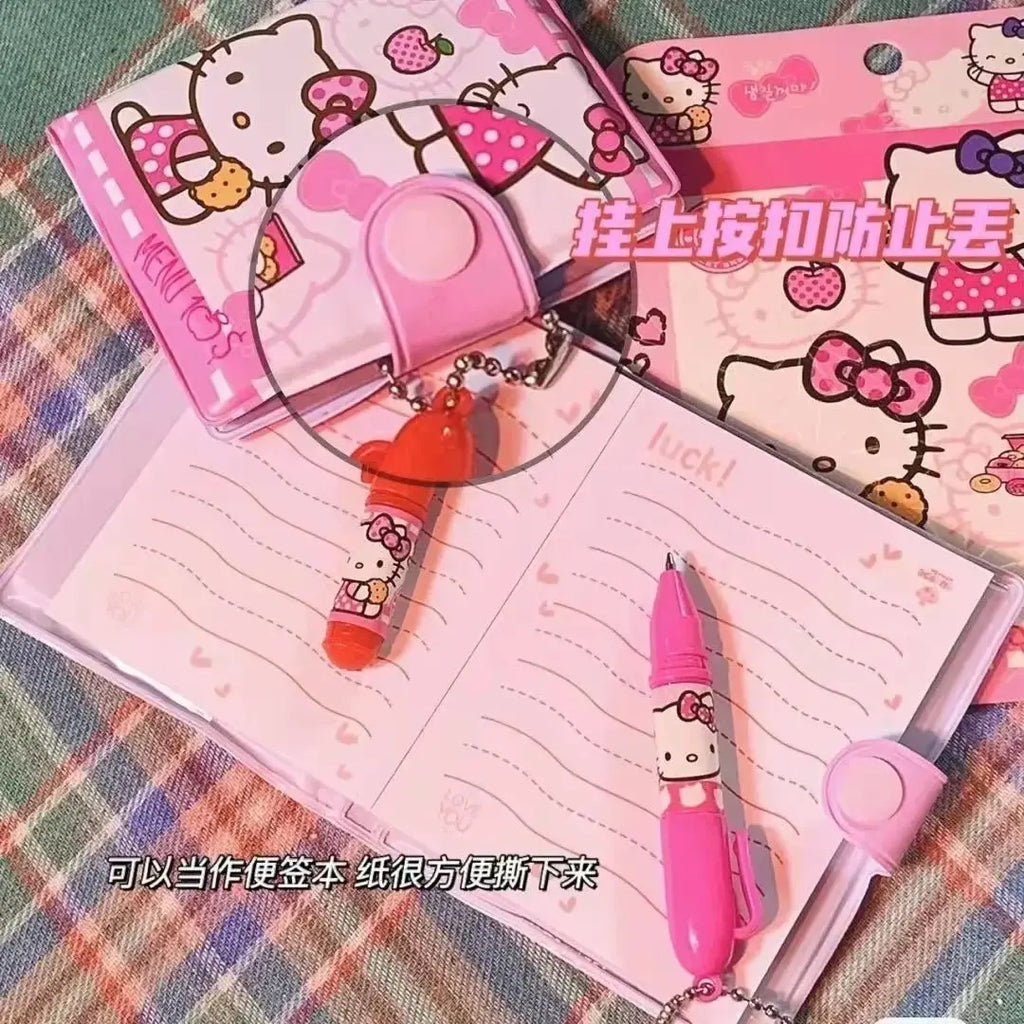 Hello Kitty Kawaii Stationery Set – Mini Notebook & Pen My Store