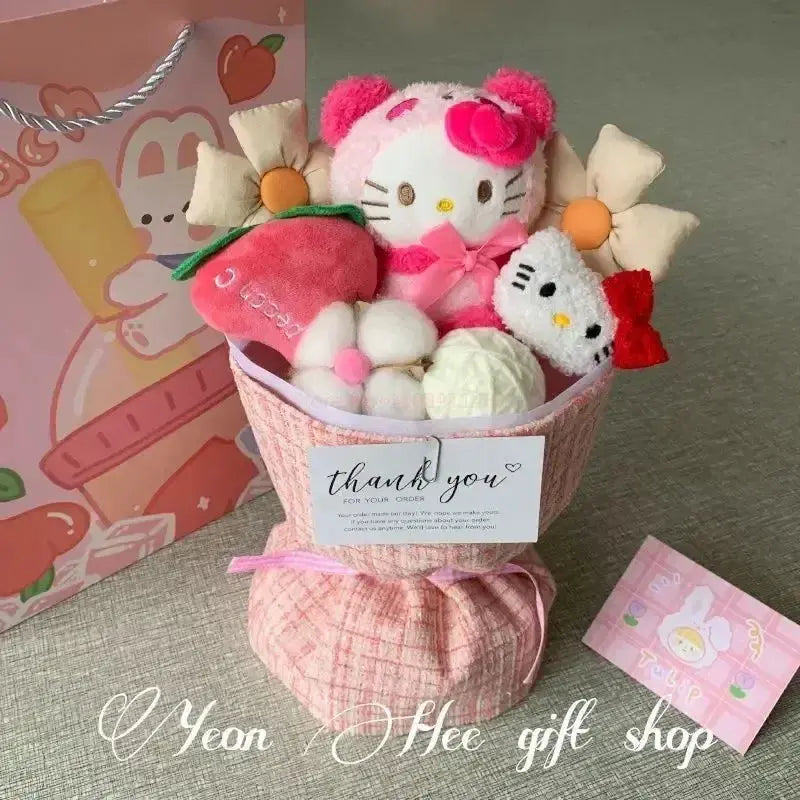 Hello Kitty & Friends Plush Doll – Soft Plush Flower Arrangement My Store