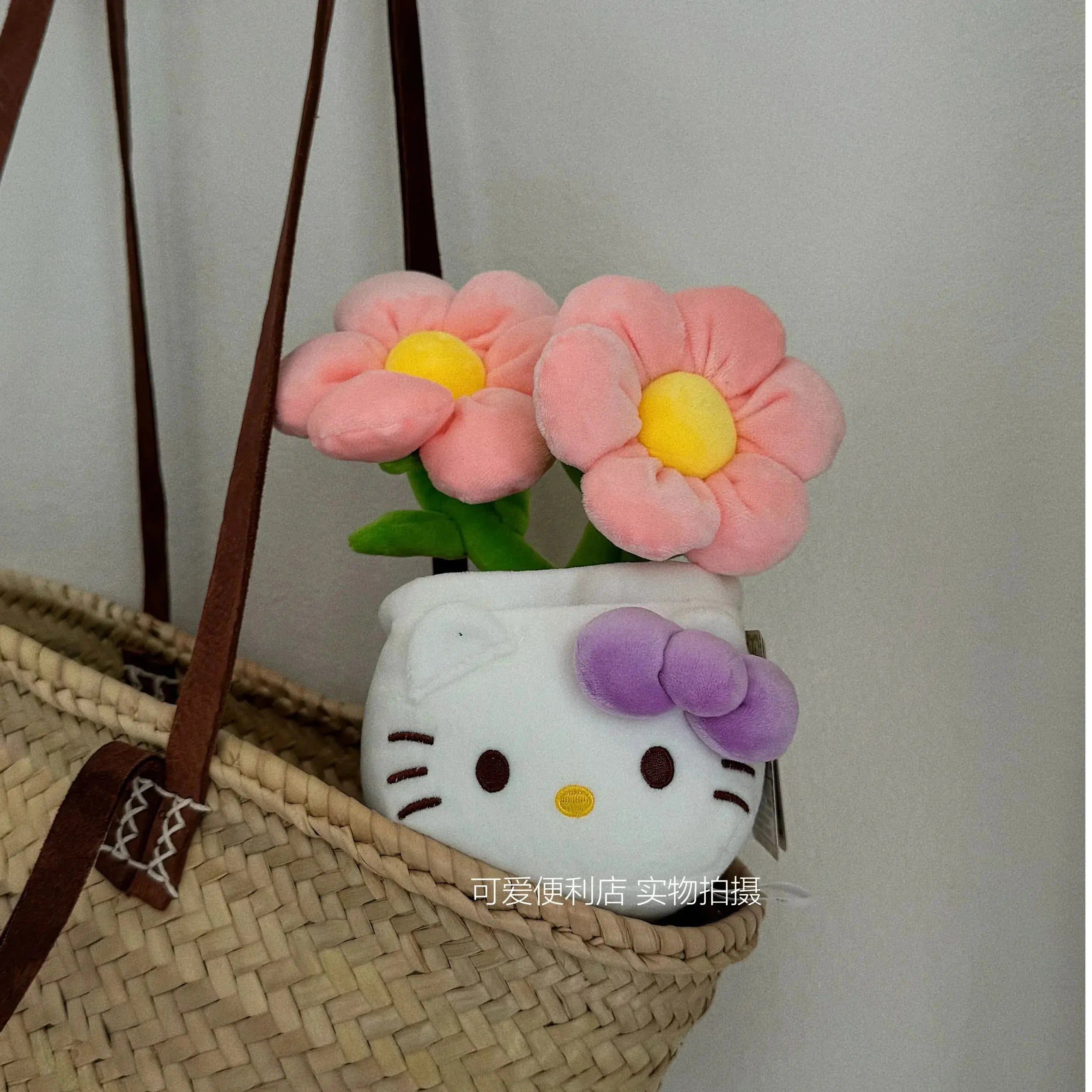 Sanrio Hello Kitty Plushie Stuffed Hello Kitty Potted Doll Doll Bouquet Toy Girl Gift Flower Ornaments Doll Child Gift My Store