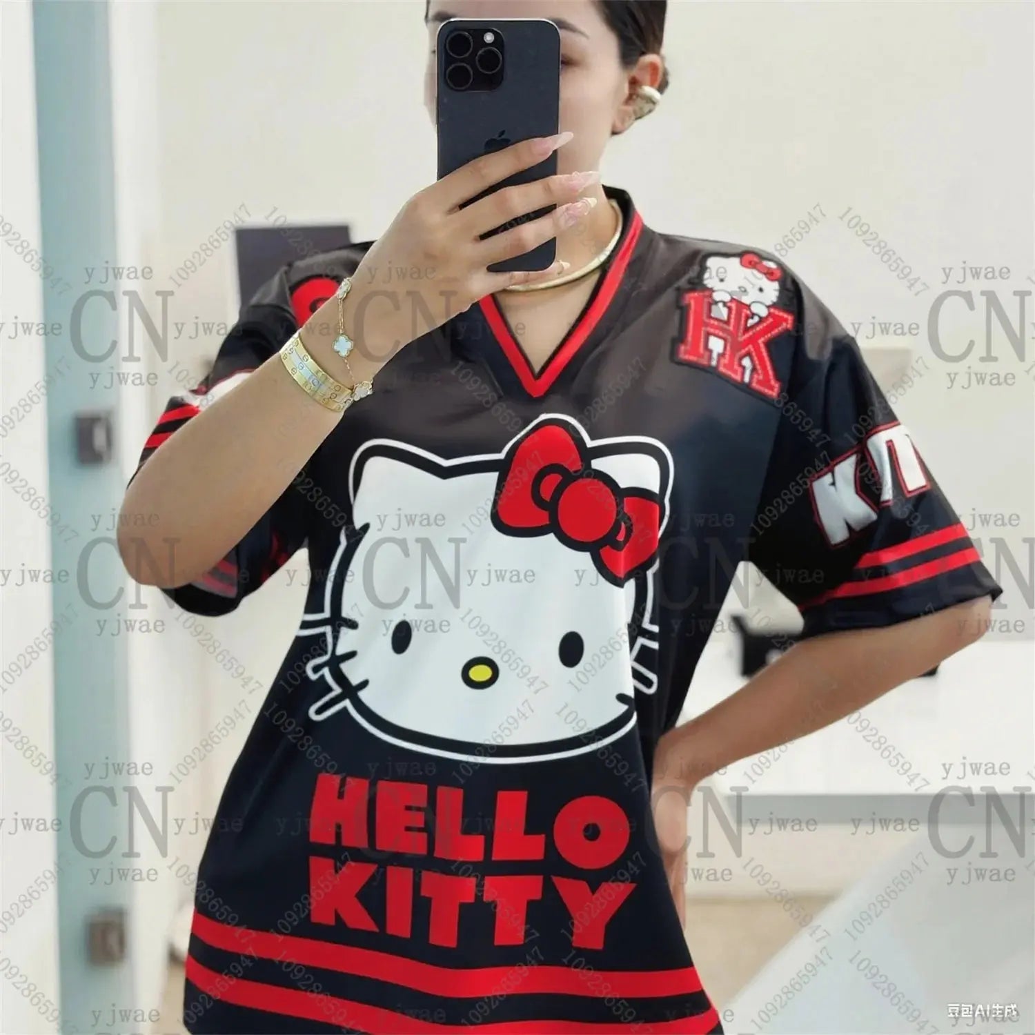 Hello Kitty Football Casual Vacation Tee My Store
