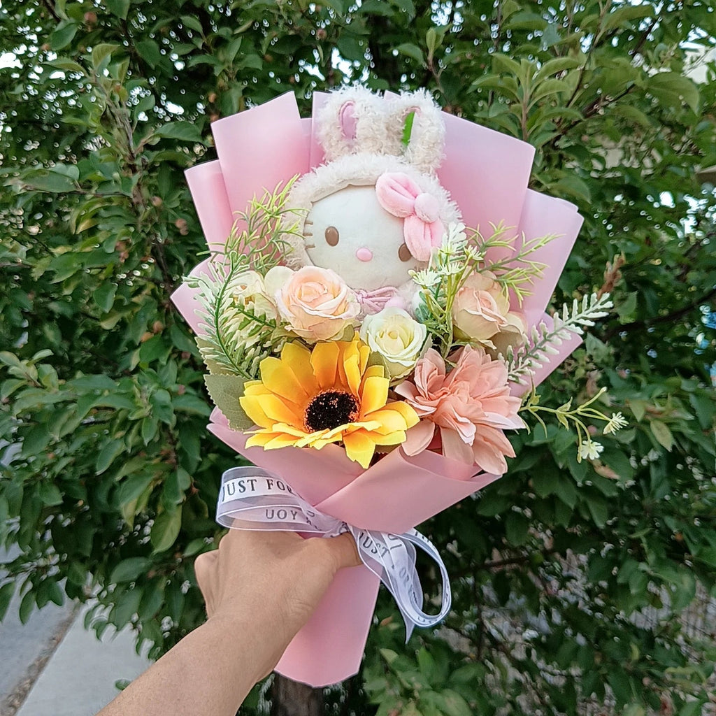Hello Kitty Heartfelt Plush Rose Bouquet Hello Kitty Store