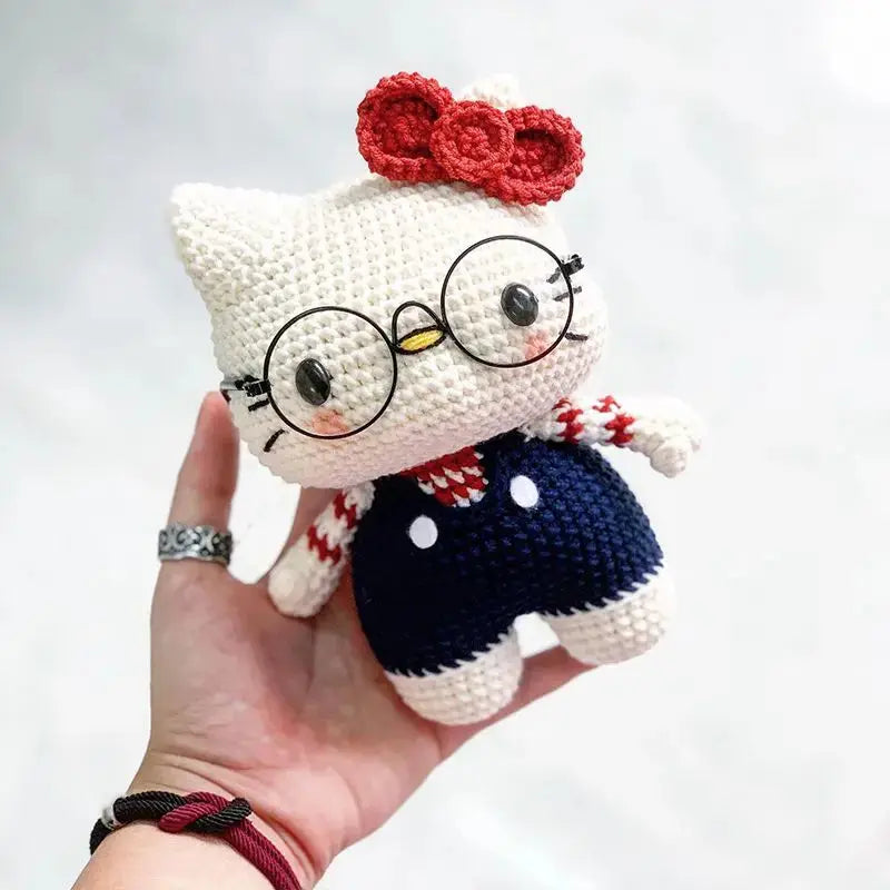 👜 Hello Kitty Cozy Yarn Keychain Charm Hello Kitty Store
