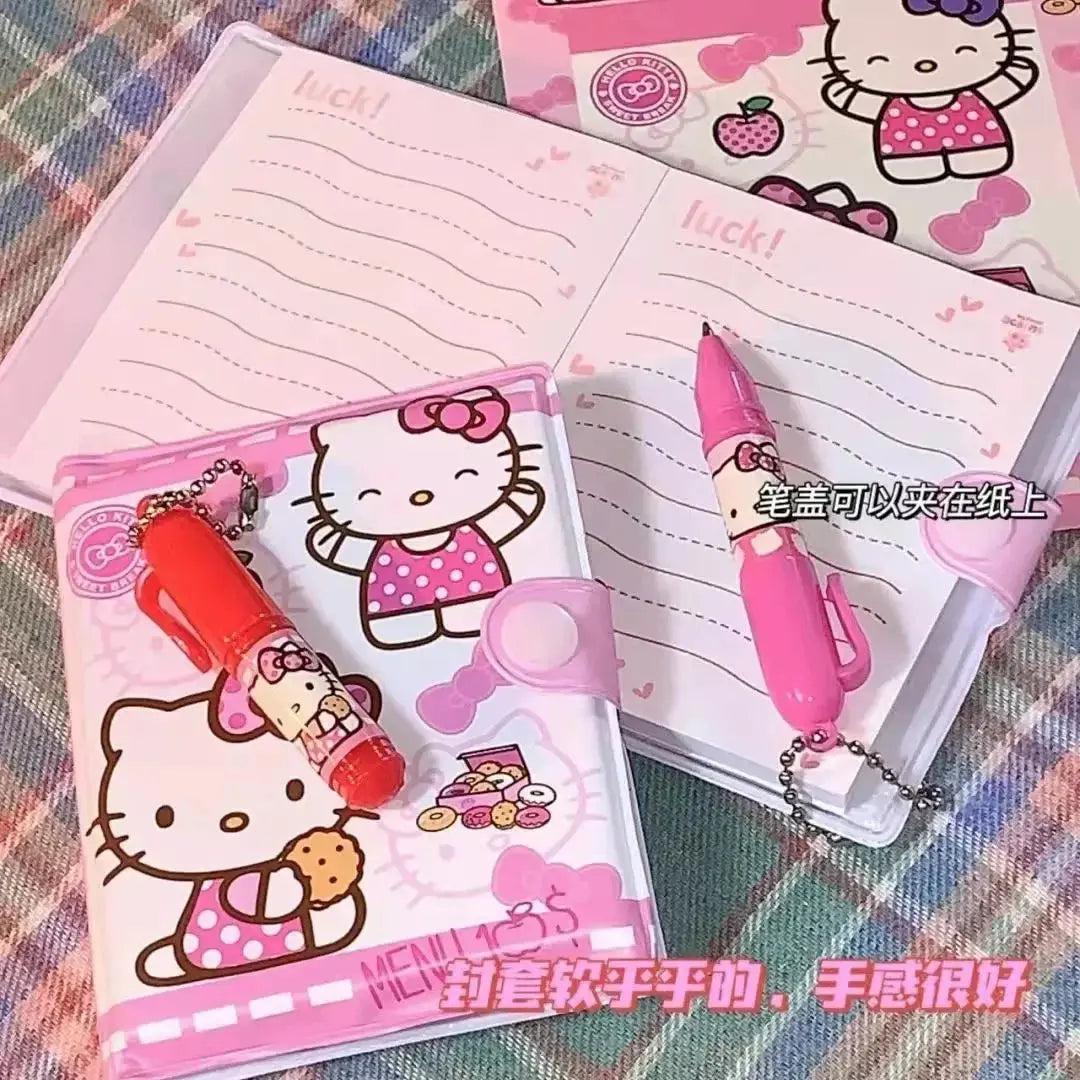 Hello Kitty Kawaii Stationery Set – Mini Notebook & Pen My Store