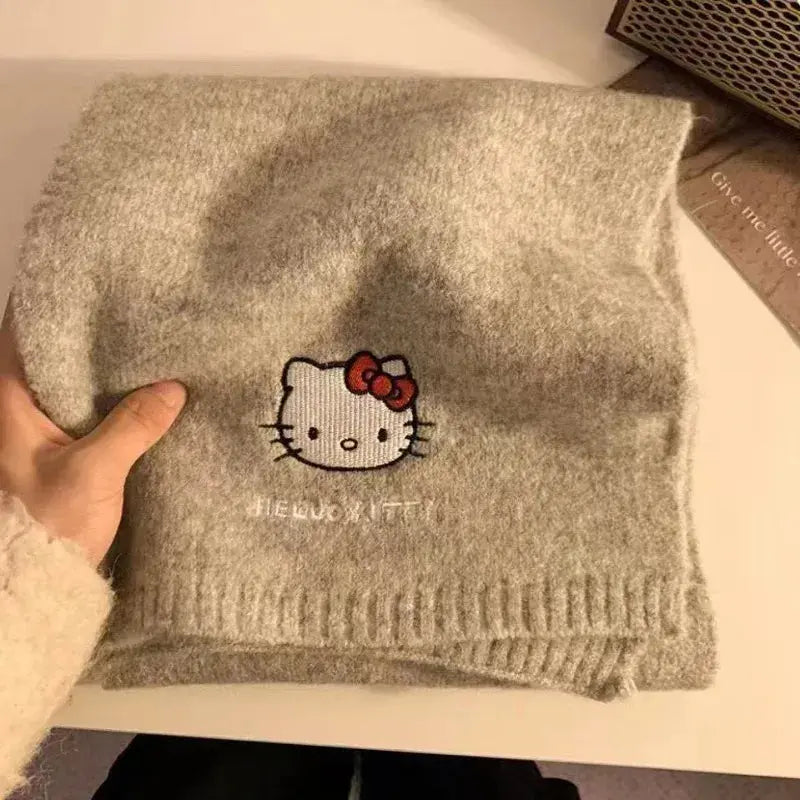🎬 Hello Kitty & My Melody  Plush Duo Winter Scarf Hello Kitty Store