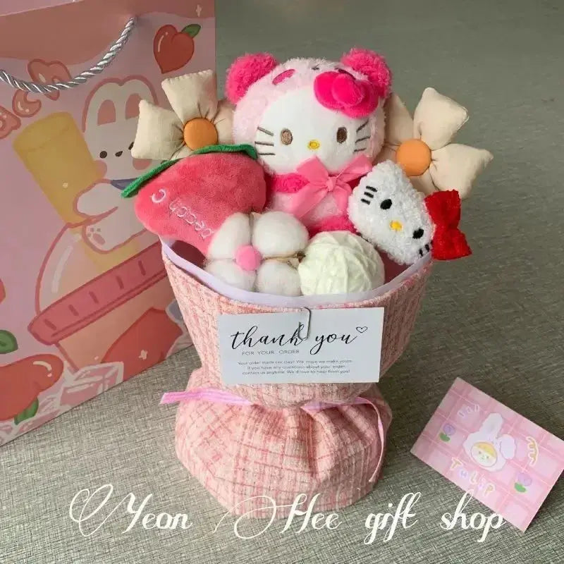 Hello Kitty & Friends Plush Doll – Soft Plush Flower Arrangement My Store