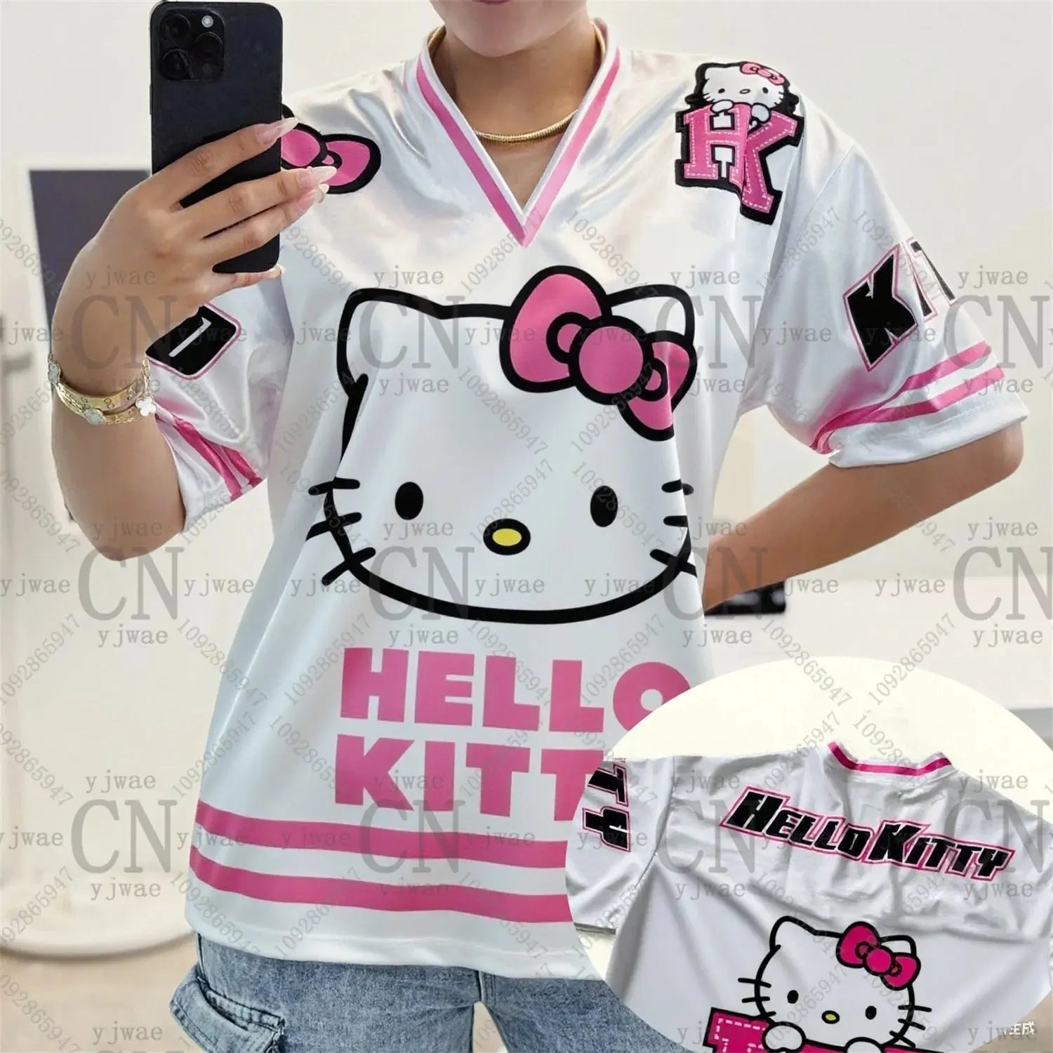 Hello Kitty Football Casual Vacation Tee My Store