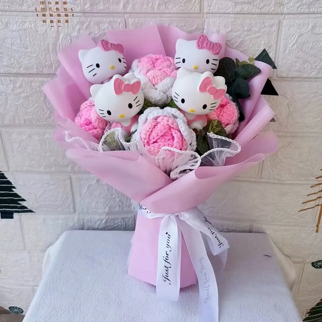 Hello Kitty Heartfelt Plush Rose Bouquet Hello Kitty Store