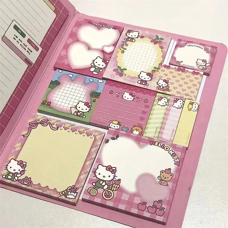 🐾 Kawaii Sanrio Sticky Notes – Hello Kitty, My Melody, Cinnamoroll &amp; Kuromi | Cute Memo Pads for School &amp; Office My Store