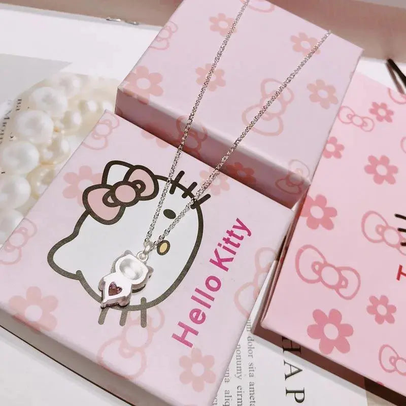 Kawaii Hello Kitty Birthday Gift Necklace – Cute Cartoon Pendant My Store