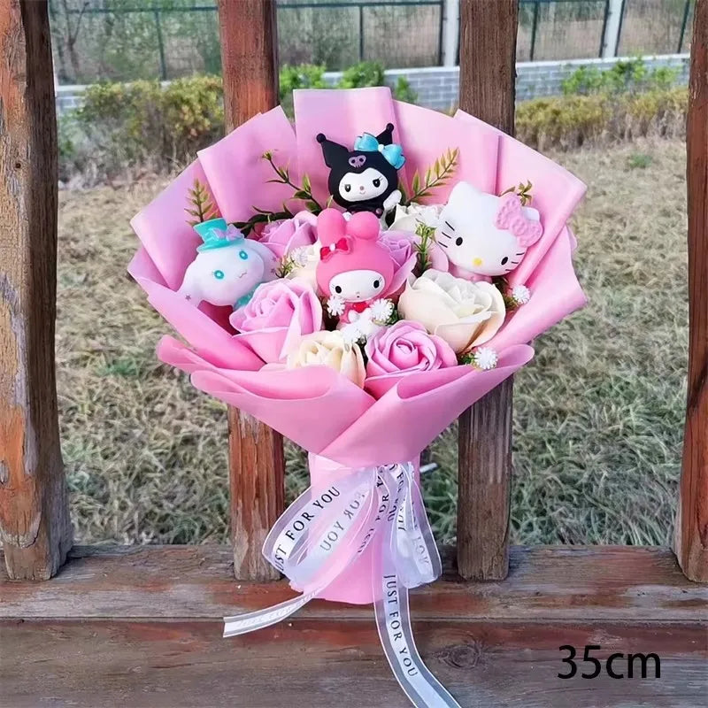 Hello Kitty Heartfelt Plush Rose Bouquet Hello Kitty Store