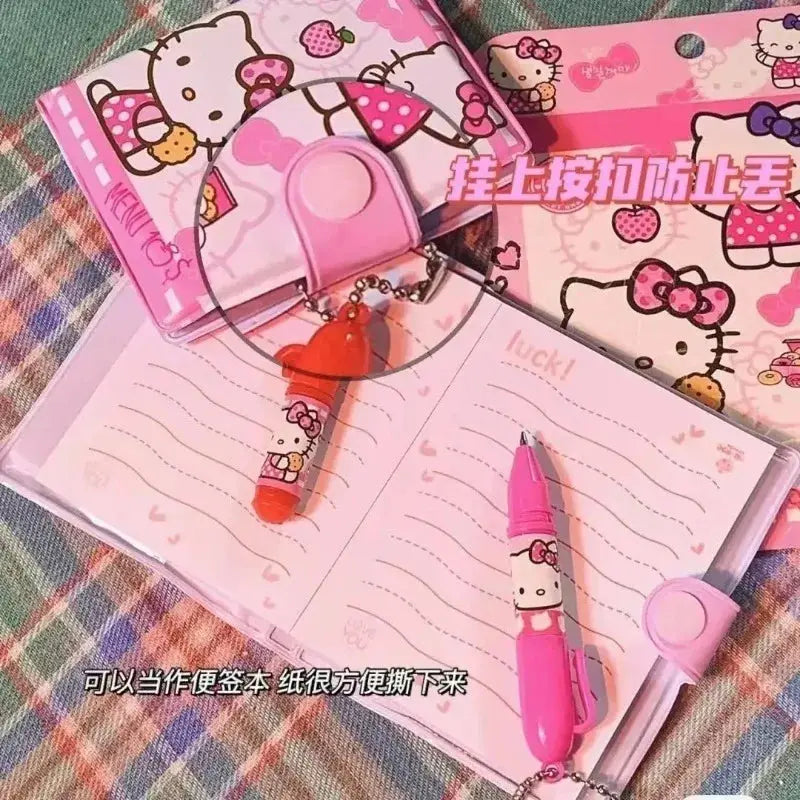 Hello Kitty Kawaii Stationery Set – Mini Notebook & Pen My Store
