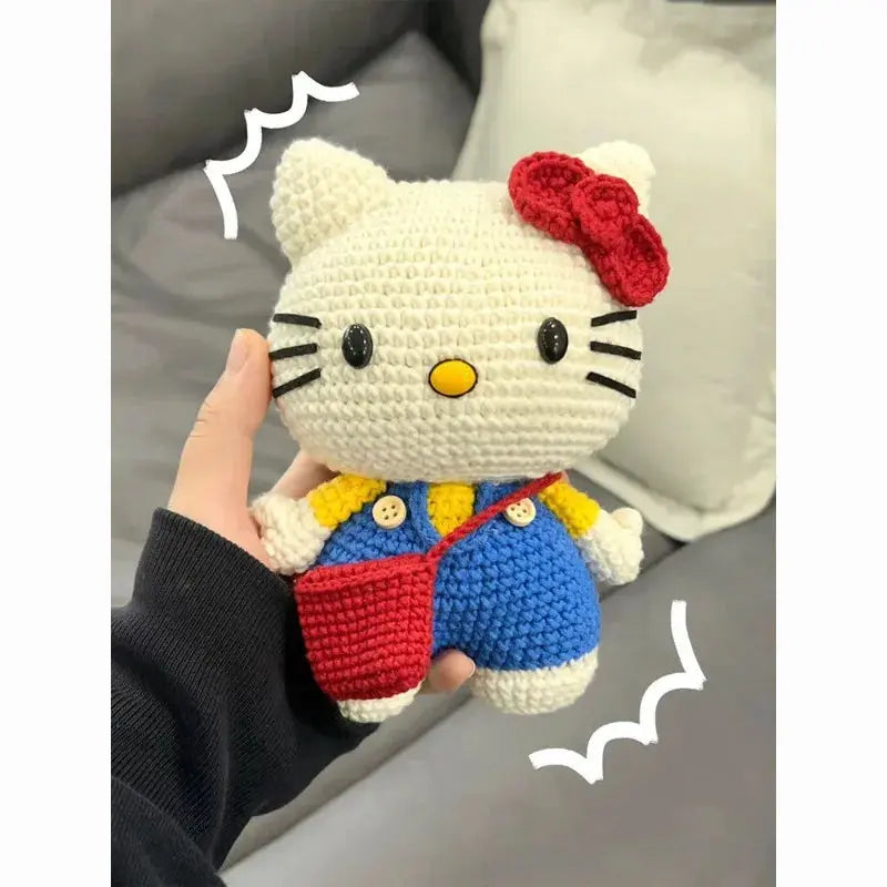 👜 Hello Kitty Cozy Yarn Keychain Charm Hello Kitty Store