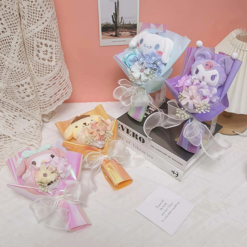 💐  Hello Kitty Romantic Plush Flower Bouquet Hello Kitty Store