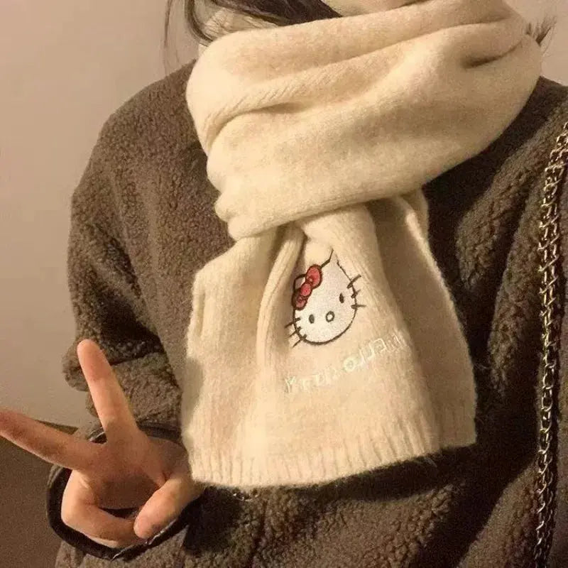 🎬 Hello Kitty & My Melody  Plush Duo Winter Scarf Hello Kitty Store