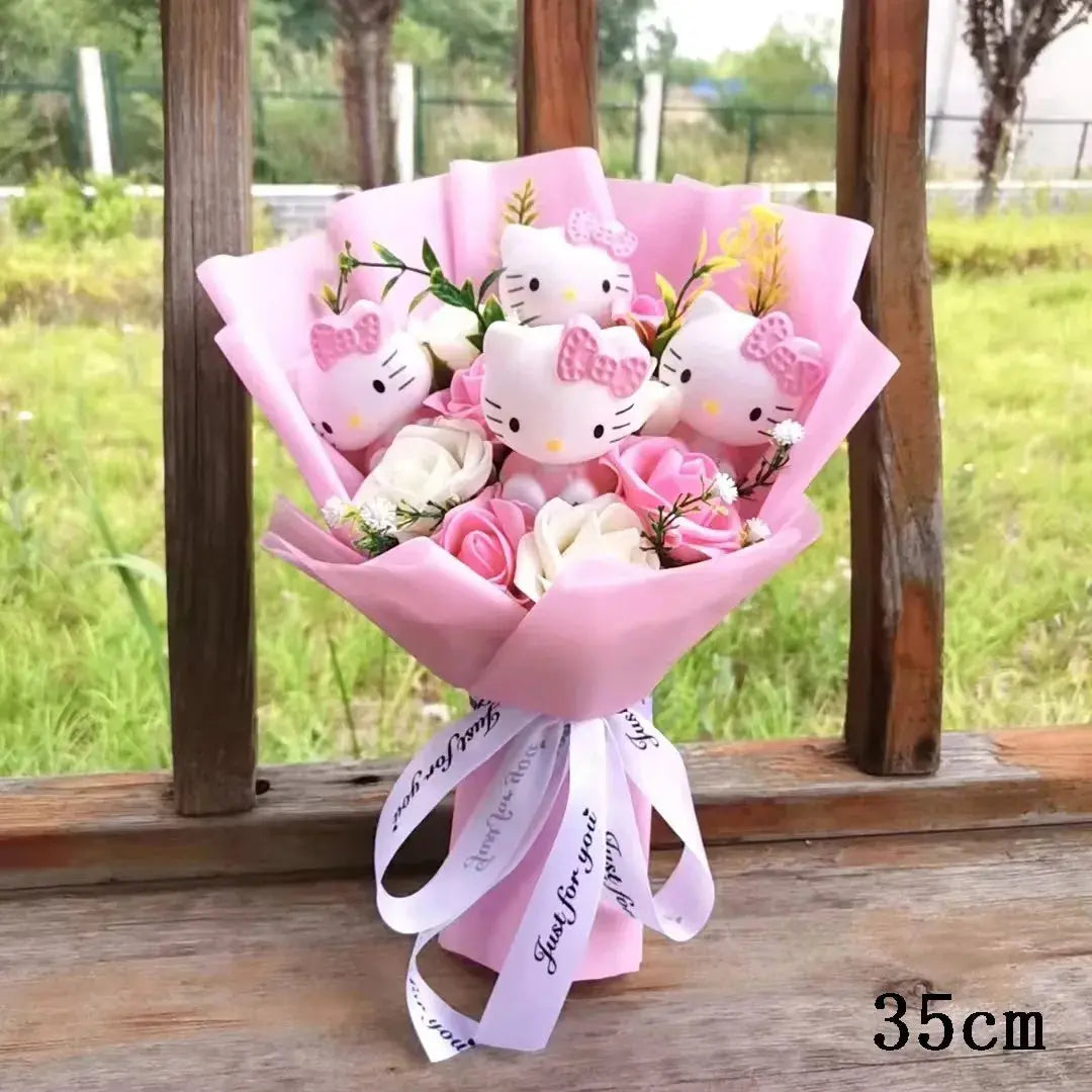Hello Kitty Heartfelt Plush Rose Bouquet Hello Kitty Store