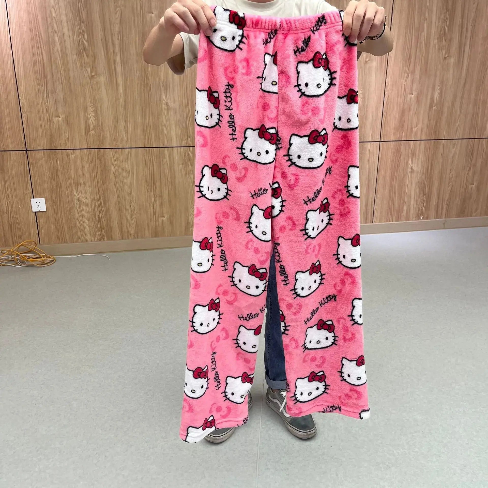 Kawaii Kitty Halloween Flannel Lounge Pants My Store