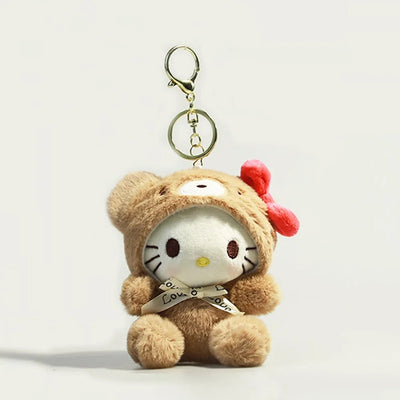 Sanrio Hello Kitty Plush Dolls Cinnamoroll Melody Pochacco Cartoon Backpack Handbag Accessories Kids Girls Gifts Toys Hello Kitty Store