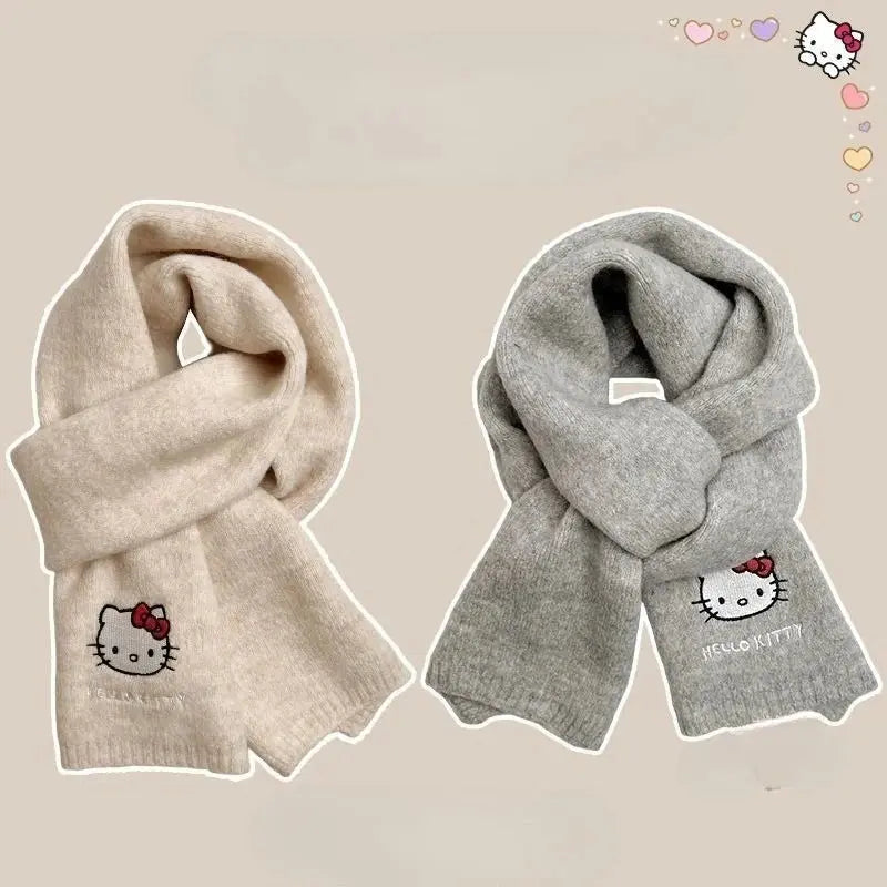 🎬 Hello Kitty & My Melody  Plush Duo Winter Scarf Hello Kitty Store