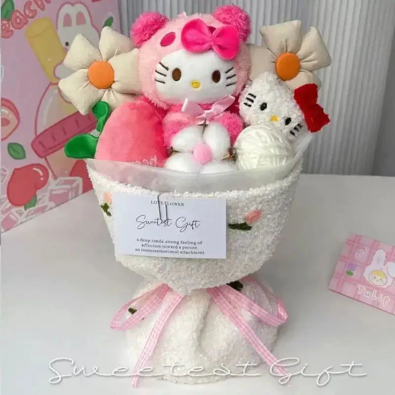 Hello Kitty & Friends Plush Doll – Soft Plush Flower Arrangement My Store
