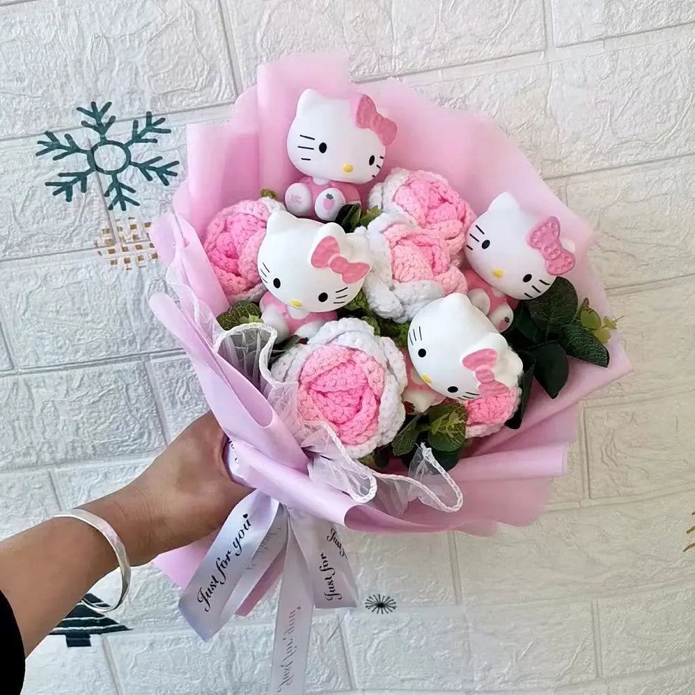 Hello Kitty Heartfelt Plush Rose Bouquet Hello Kitty Store