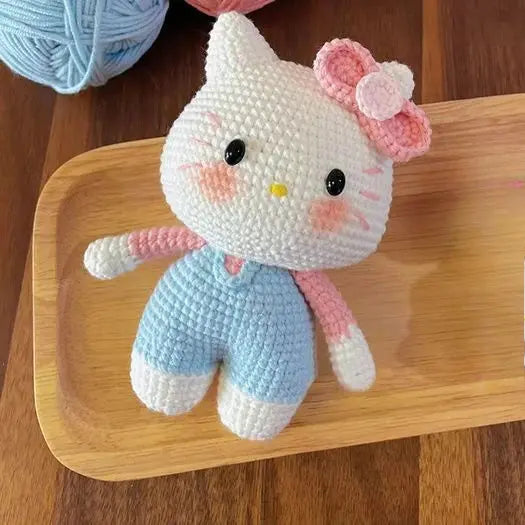 👜 Hello Kitty Cozy Yarn Keychain Charm Hello Kitty Store