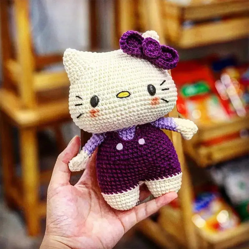 👜 Hello Kitty Cozy Yarn Keychain Charm Hello Kitty Store