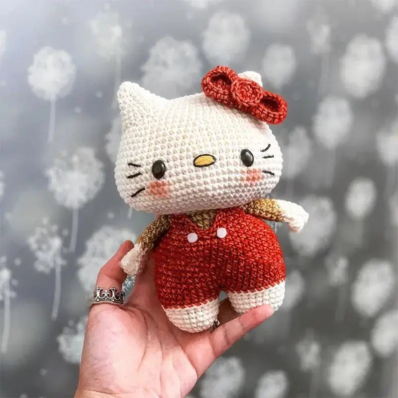 👜 Hello Kitty Cozy Yarn Keychain Charm Hello Kitty Store