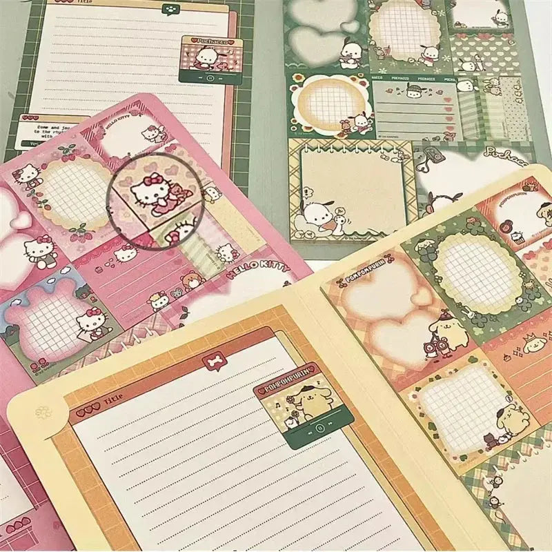 🐾 Kawaii Sanrio Sticky Notes – Hello Kitty, My Melody, Cinnamoroll &amp; Kuromi | Cute Memo Pads for School &amp; Office My Store