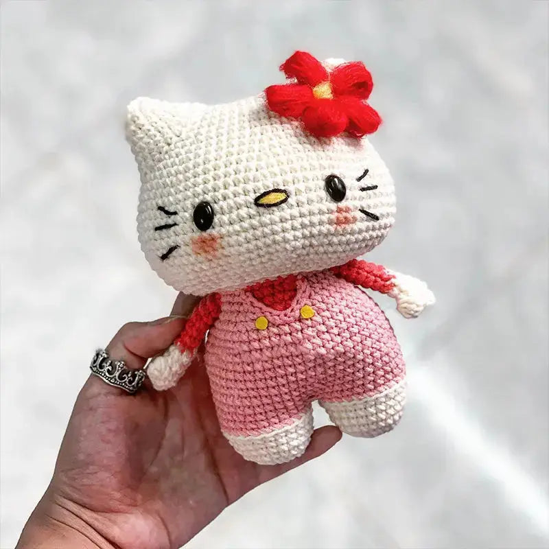 👜 Hello Kitty Cozy Yarn Keychain Charm Hello Kitty Store