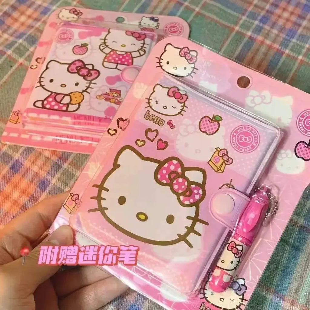 Hello Kitty Kawaii Stationery Set – Mini Notebook & Pen My Store