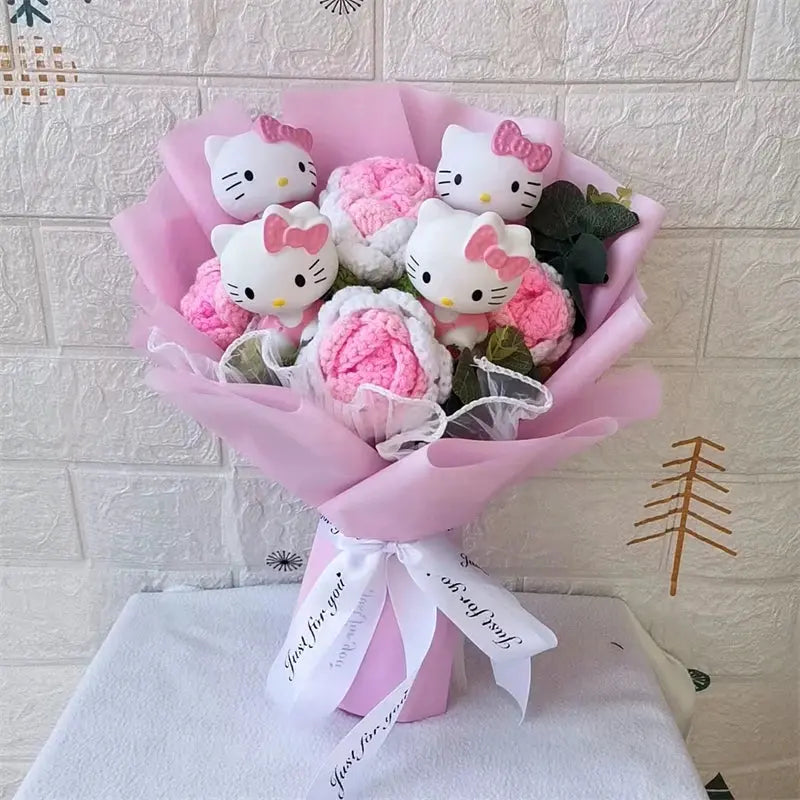 Hello Kitty Heartfelt Plush Rose Bouquet Hello Kitty Store
