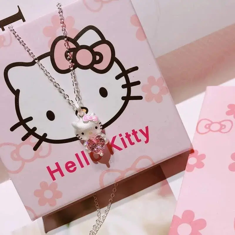 Kawaii Hello Kitty Birthday Gift Necklace – Cute Cartoon Pendant My Store