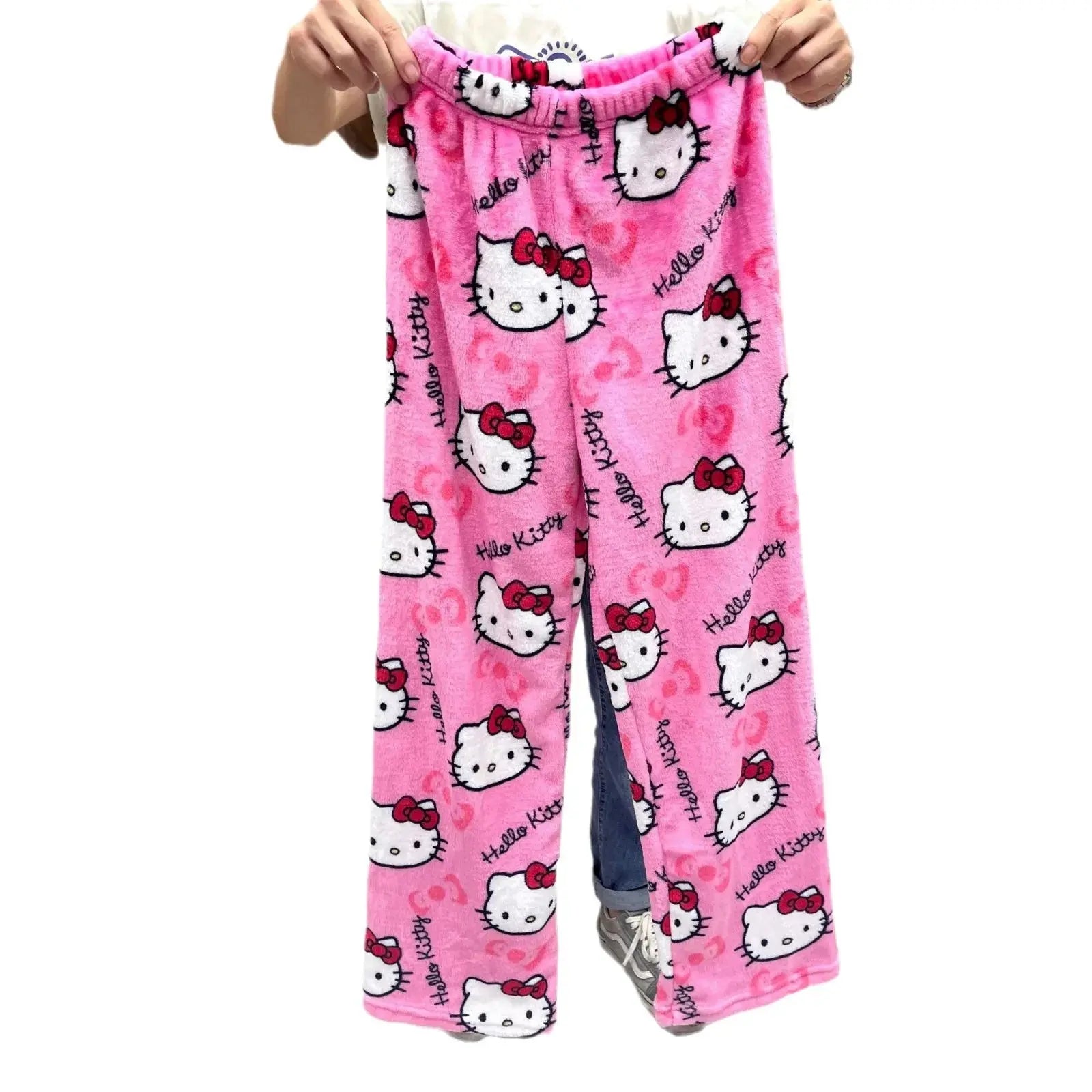 Kawaii Kitty Halloween Flannel Lounge Pants My Store